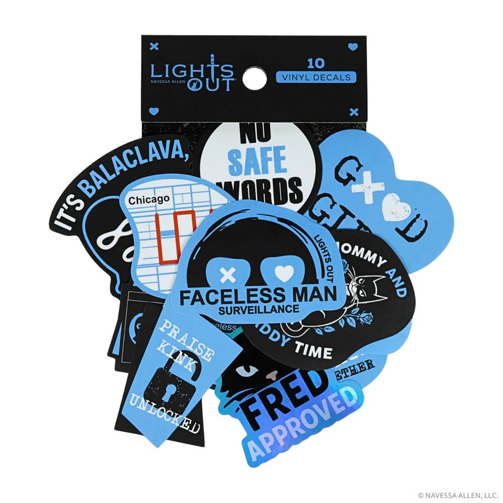 (10-Pack) Lights Out Decals - Image 4