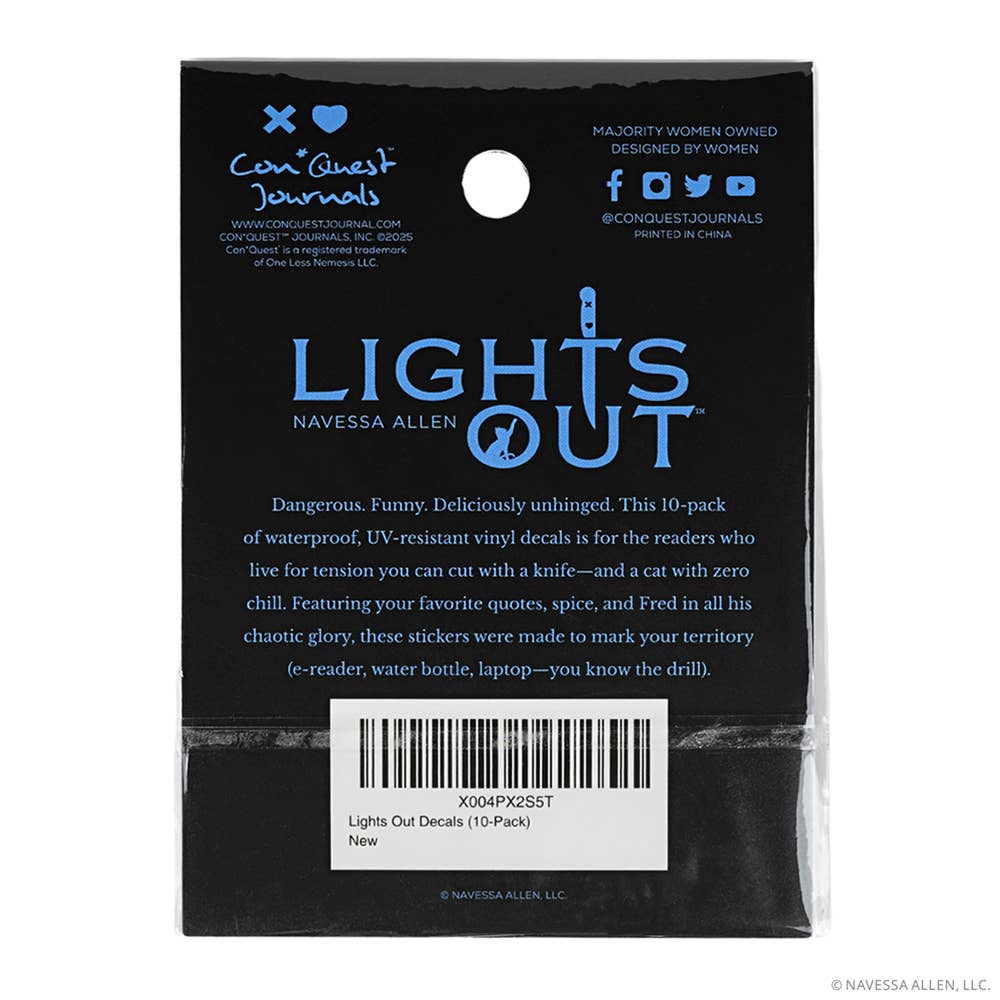 (10-Pack) Lights Out Decals - Image 8