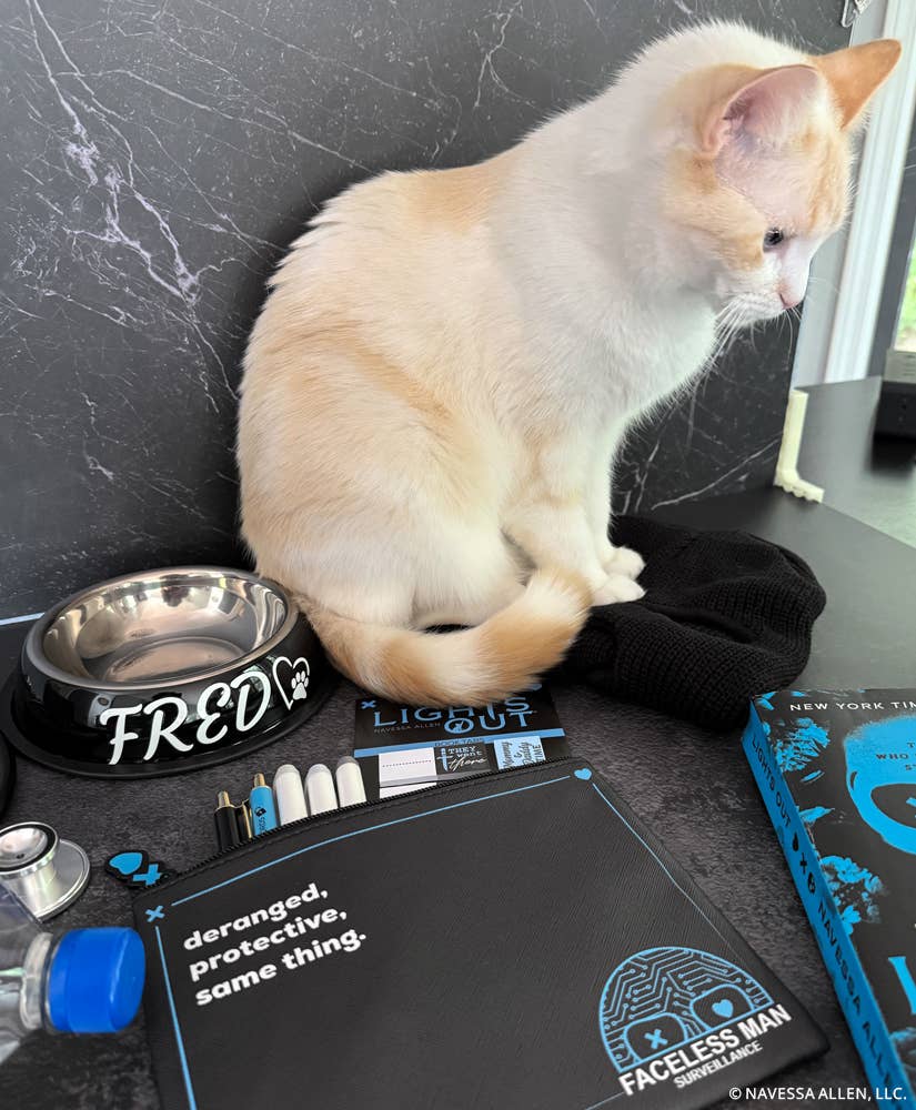 Lights Out: Faceless Man Surveillance Pen & Pencil Pouch - Image 7